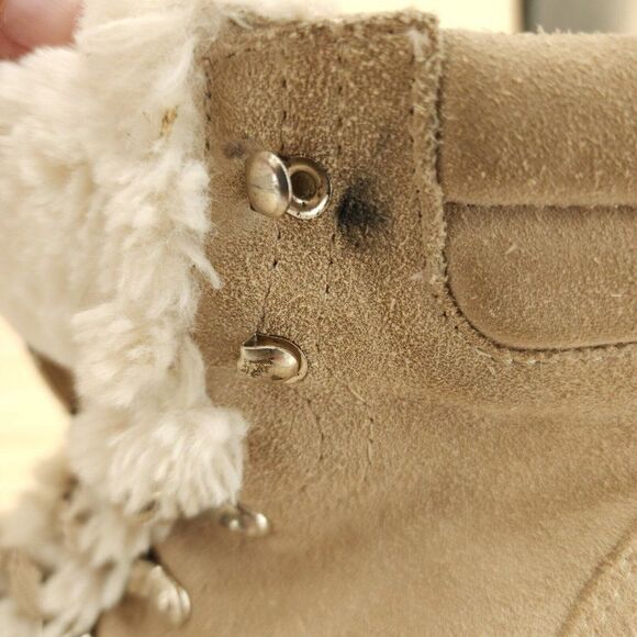 Sam Edelman Women's Winter Ankle Boots Sz 6.5 Tan Suede Chic Outdoor Booties - Picture 10 of 10